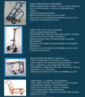 diablos para cargay , mover y vaciar tambos